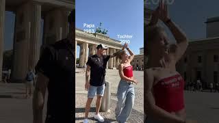 Papa ist noch fit#papaundtochter #leo #tanzenmachtglücklich #tanz #dance #berlin #brandenburgertor