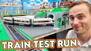 Testing LEGO Train Tunnel & Circuit | Campground Base Construction DONE!
