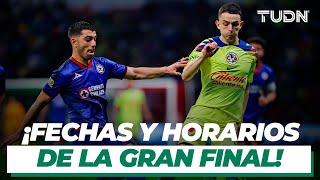 ¡Estas son las fechas y horarios oficiales para las FINALES entre AMÉRICA Y CRUZ AZUL! | TUDN