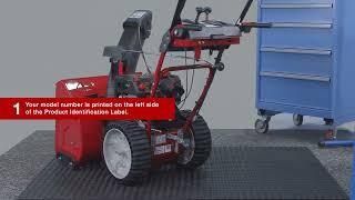 How to Find The Model Number on a Troy-Bilt Lawn Two- or Three-Stage Snow Blower