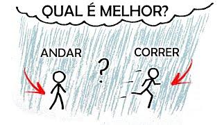 É melhor andar ou correr na chuva? | Minuto da Física