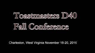 Toastmasters D40 Fall Conference inside