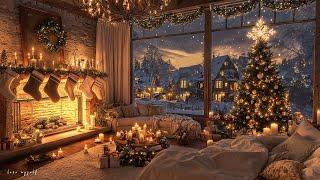 Beautiful Snowy Christmas Ambience Instrumental Christmas Music  Soft Christmas Ambience 2025