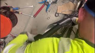 33kV Cable Termination | Stripping Sheath with Bonded Aluminium Screen