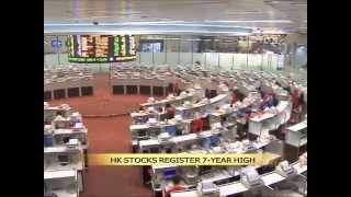 HK stocks index registers 7-year high