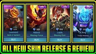 All New Skin Release + Gameplay Skill Review in Mobile Legends