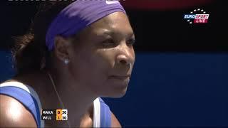 Serena Williams vs Ekaterina Makarova 2012 Australian Open Fourth Round