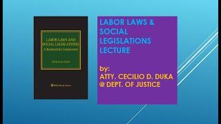 Labor Laws and Social Legislations