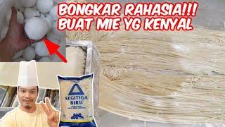 CARA MEMBUAT MIE MENTAH 100% BERHASIL & KENYAL||Resep Dari Turun-temurun