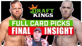 DRAFTKINGS: UFC Vegas 95: Tybura vs. Spivac 2 FULL CARD Predictions