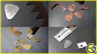 Making Guitar Picks from Reclaimed Metal | DIY