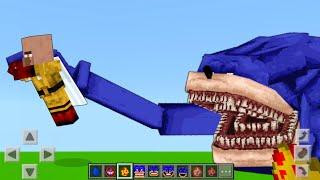 Shin Sonic vs Villitama MOD ADDON UPDATE in Minecraft PE