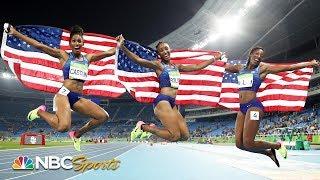 Team USA women sweep 100m hurdles podium in Rio | NBC Sports