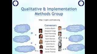 CCC Qualitative evidence synthesis and Cochrane Reviews;