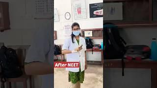 During NEET vs After Neet#shorts #neet #neet2024  #motivation #mbbsstudent #viral