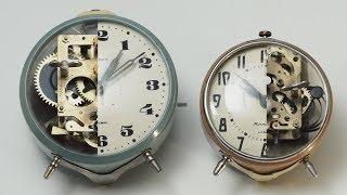 Vintage mechanical alarm clocks, what's inside? Что внутри механичеких часов?