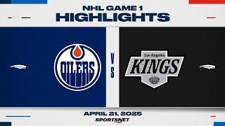 NHL Game 1 Highlights | Oilers vs. Kings - April 21, 2025