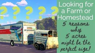 How many acres do you REALLY need? | Advice for the beginning homesteader | 5 acre farm or homestead