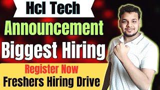 HclTech New Hiring Announced | OFF Campus Drive For 2024 , 2023 , 2022 Batch Hiring | Fresher Jobs