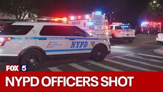 Two NYPD officers shot; suspect in custody