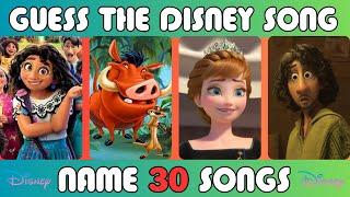 DISNEY QUIZ - GUESS THE DISNEY SONG - DISNEY 30 SONGS CHALLENGE - LEVEL HARD 2023...