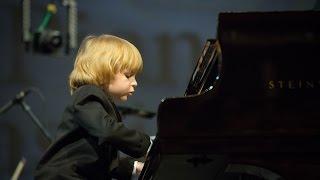 JS Bach Piano Concerto F Minor, Part 1 / Elisey Mysin, 6 years