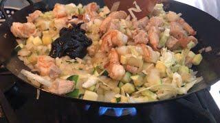 새우 돼지고기 짜장면 ( Black Bean Noodles With Shrimp and Pork )