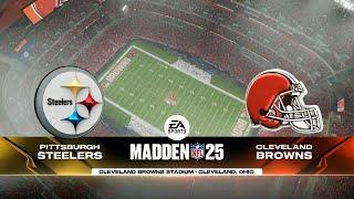 Madden 25 - Pittsburgh Steelers @ Cleveland Browns - Week 12 Thursday Night Football