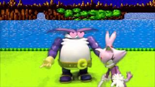 Big the Cat meets Blaze the Cat [Sonic Stop Motion Animation]