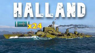 World of WarShips Halland - 1 Kills 236K Damage