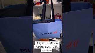 Mugler x HM size inclusive UK 16 try on haul #hm #mugler #tryonhaul2023 #short #fashion #plussize