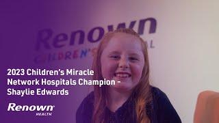 2023 Children’s Miracle Network Hospitals Champion - Shaylie Edwards