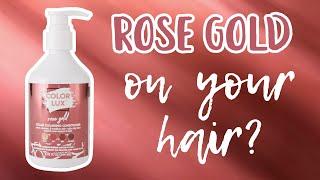 Color Lux ROSE GOLD | Hair Swatch