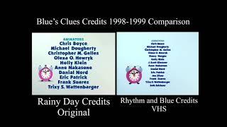 Blue’s Clues: Credits 1998-1999 Comparison (For ohtaywhattimeisit)