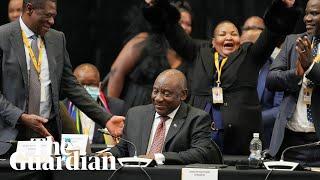 Cyril Ramaphosa re-elected as South Africa's president