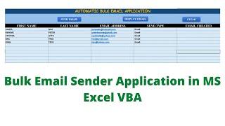 How to Create Bulk Email Sender Application in MS Excel VBA | Part 1