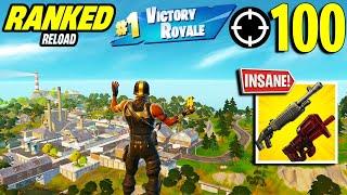 100 ELIMINATION Duo Squad "Ranked RELOAD” Gameplay Wins (Fortnite Chapter 6 PS4 Controller)