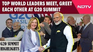 PM Modi News | PM Modi Meets Giorgia Meloni, Joe Biden, Emmanuel Macron, Other Leaders At G20 Summit