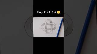 Easy Trick Art In 20 Seconds 🫣 | 3D Illusion #shorts