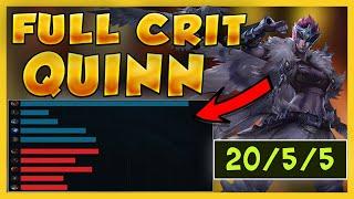 WTF? FULL CRIT GIVES QUINN INSANE DAMAGE! ALWAYS GET THE MOST DAMAGE IN THE GAME - League of Legends