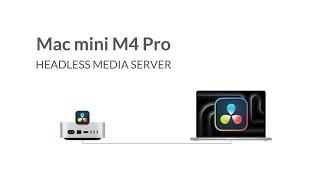 E100 Headless Mac mini M4 Pro Media Server