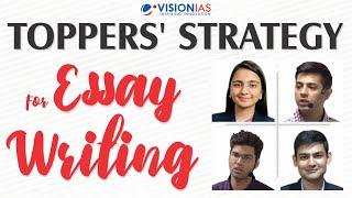 Toppers' Strategy for Essay Writing