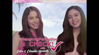 Sunny afternoon? #BangongPalmolive pa rin with Julia & Claudia Barretto