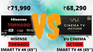 HISENSE TORNADO 65 INCH 4K TV (2021) VS VU CINEMA ACTION 4K TV 65 INCH - WHICH ONE SHOULD YOU BUY?