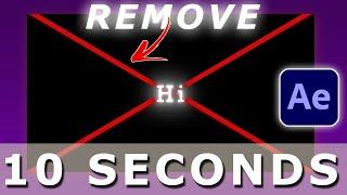 Remove red x after effects fastest way | 10 Seconds tutorial