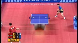 WANG Hao vs WANG Liqin Olympics 2004 1/2 Finale 'almost' FULL MATCH (short form)