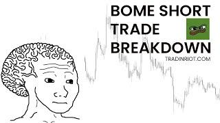 BOME Short Trade Breakdown | Tradingriot