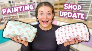 Painting & Preparing a BIG FALL Shop Launch?! *cozy studio vlog*