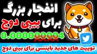 انفجار بیبی دوج کوین در راه است؟ | بیبی دوج کوین در بایننس لیست می شود؟ | بیبی دوج به یک سنت میرسد؟