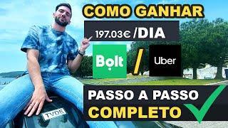 197.03€/Dia como Uber|Bolt - Passo a Passo COMPLETO (TVDE)